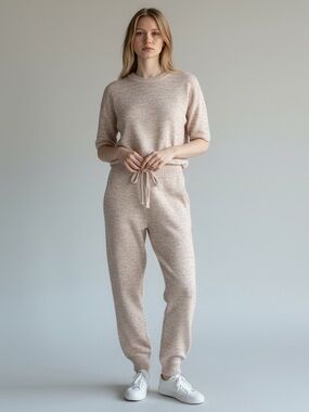 THE BRIGHT SIDE Wool Knit Joggers Confetti XS